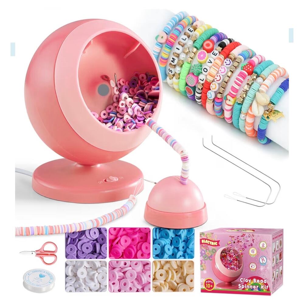 Bead spinner for Necklace or Bracelet Jewelry Making New in Box Pink